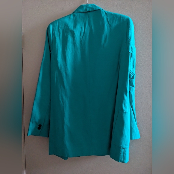 Like new Zara teal blazer size M - Picture 2 of 7